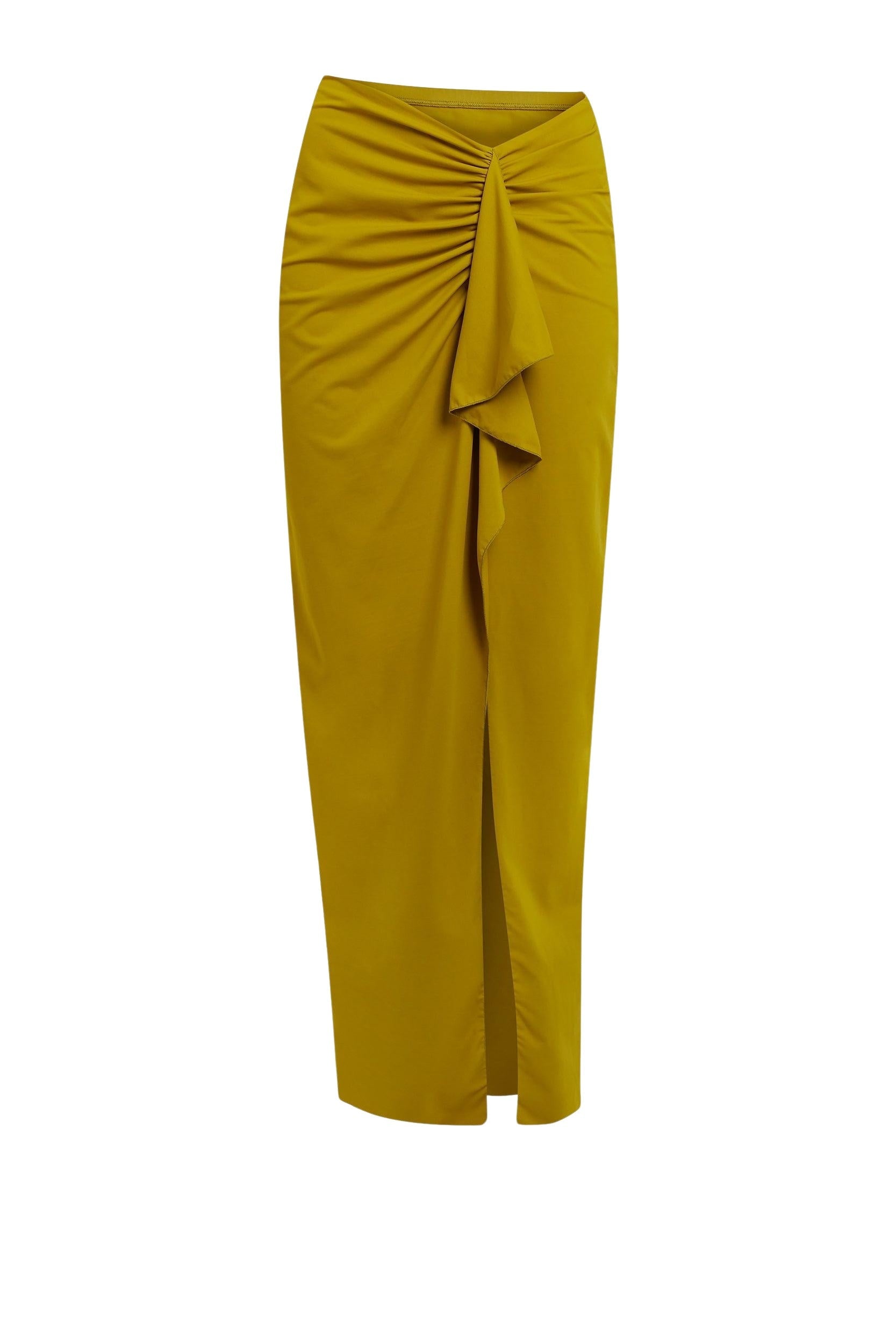 Long Line Swim Skirt (Chartreuse)