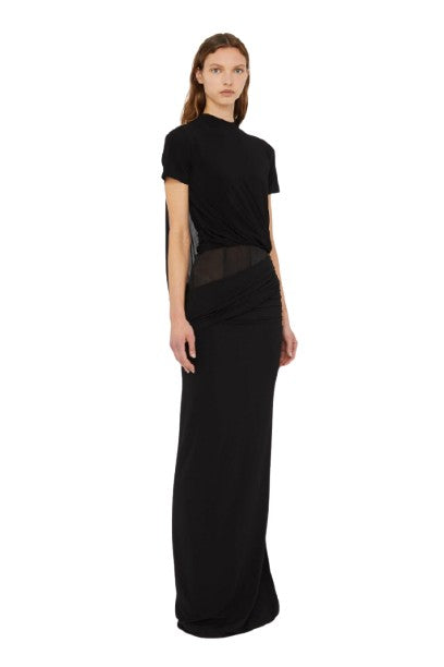 Coiled Jersey Corseted Tee Gown
