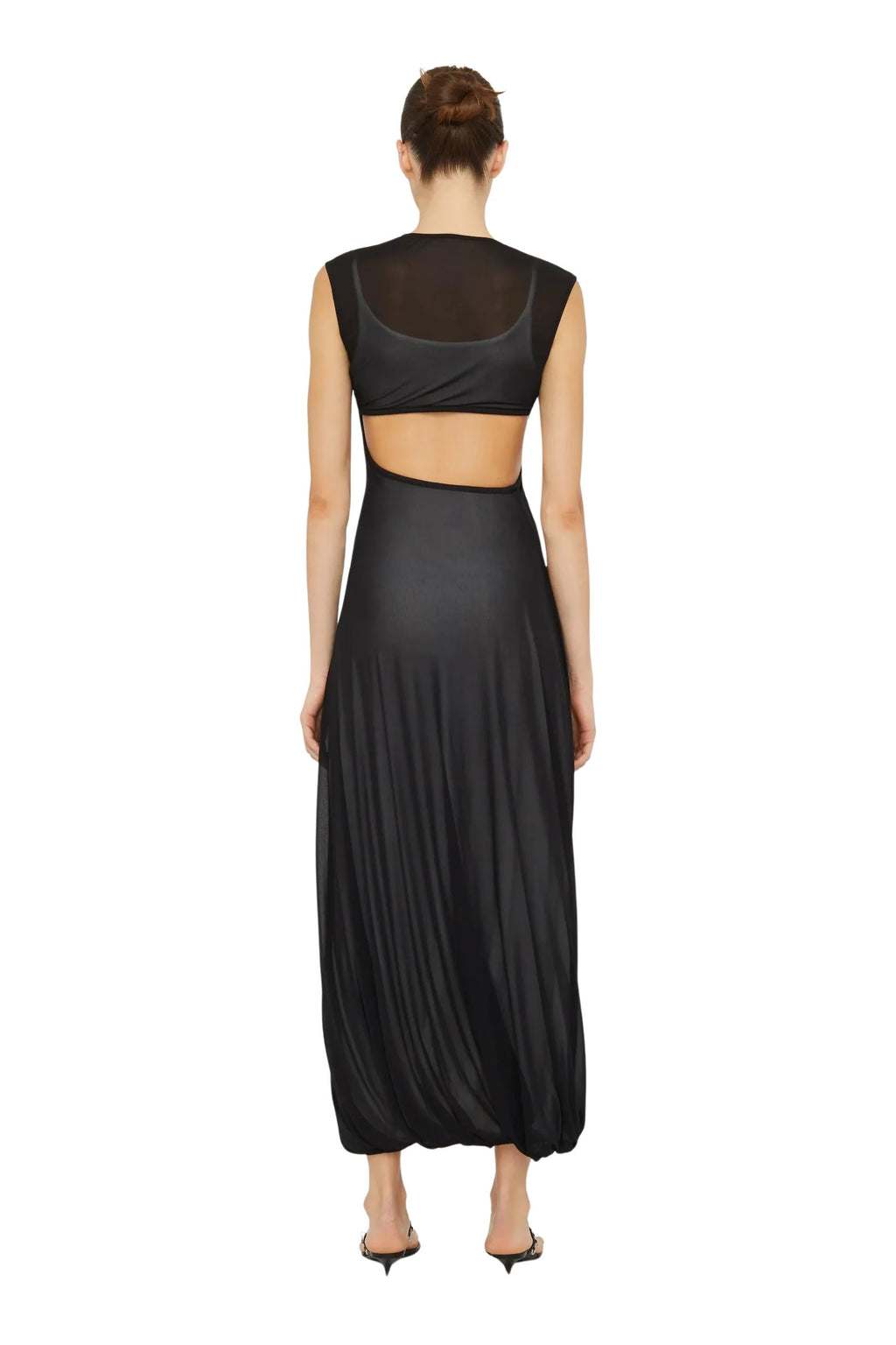 Paisley Overlay Encased Tank Dress