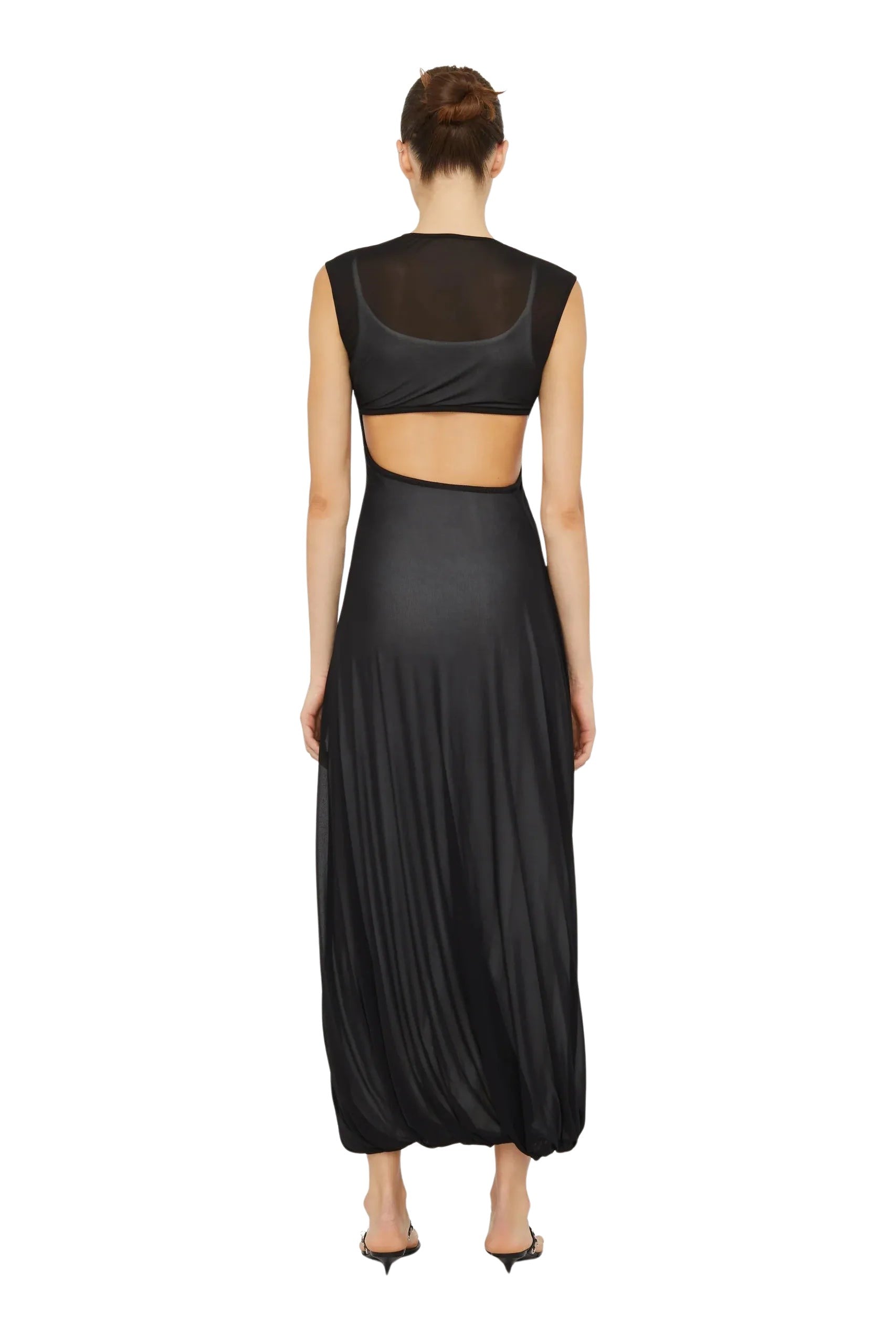 Paisley Overlay Encased Tank Dress