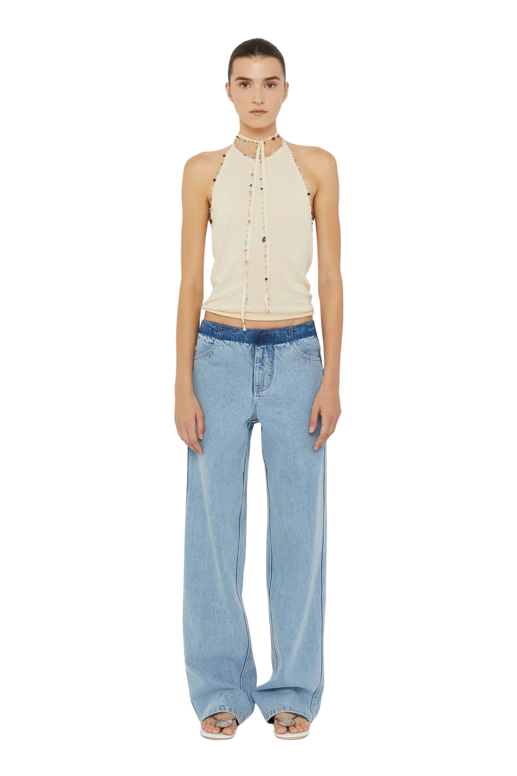 Beach Quartz Halter Tank