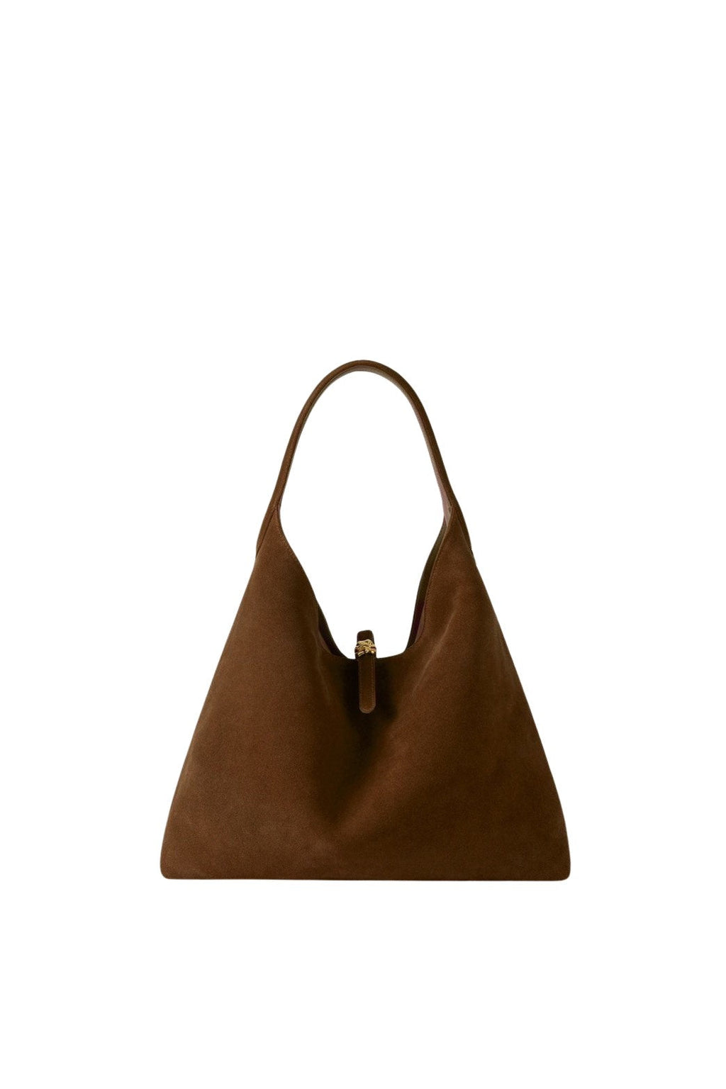 Suede Leather Petra Tote (Brown)