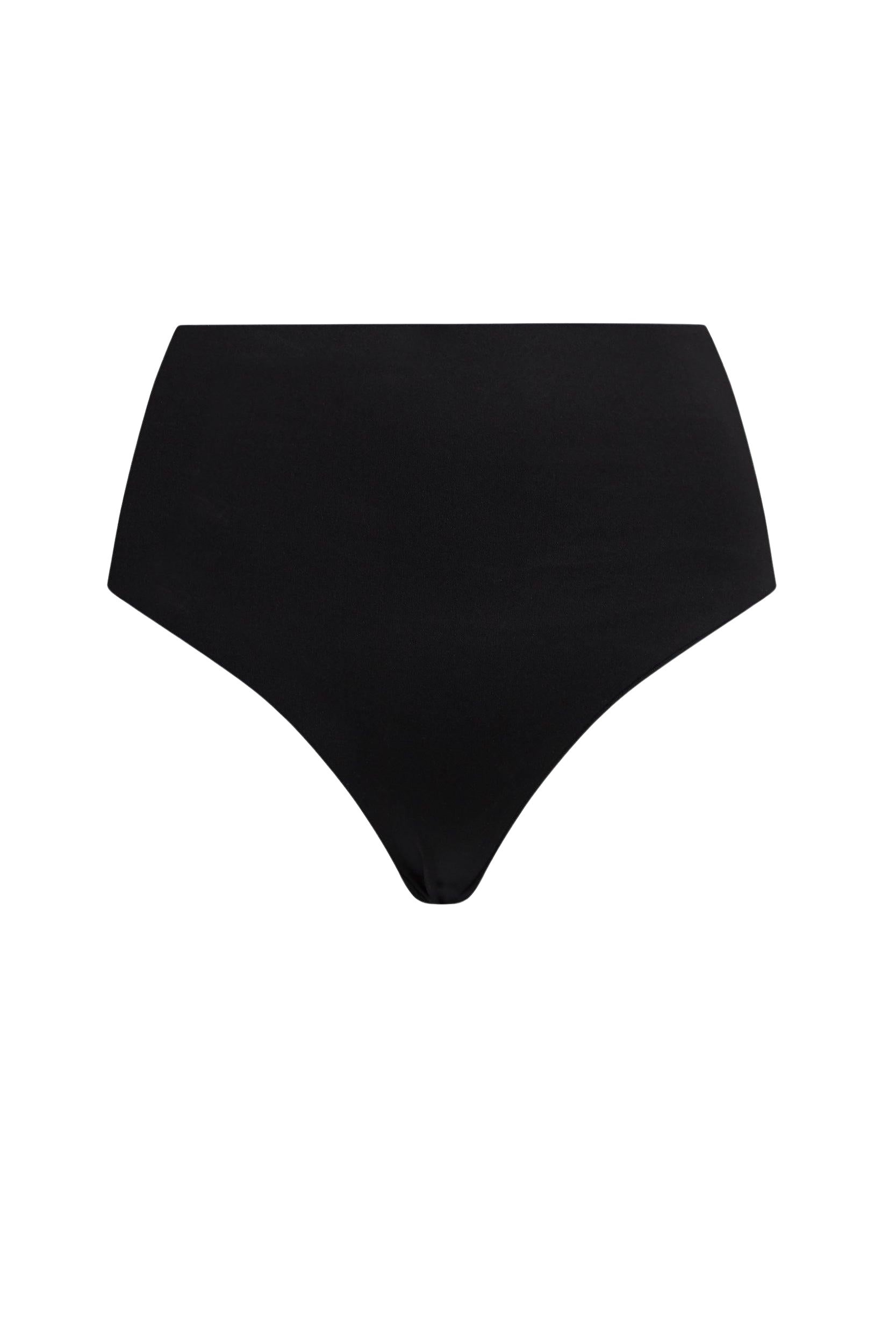 High Waisted Bikini Bottom (Black)