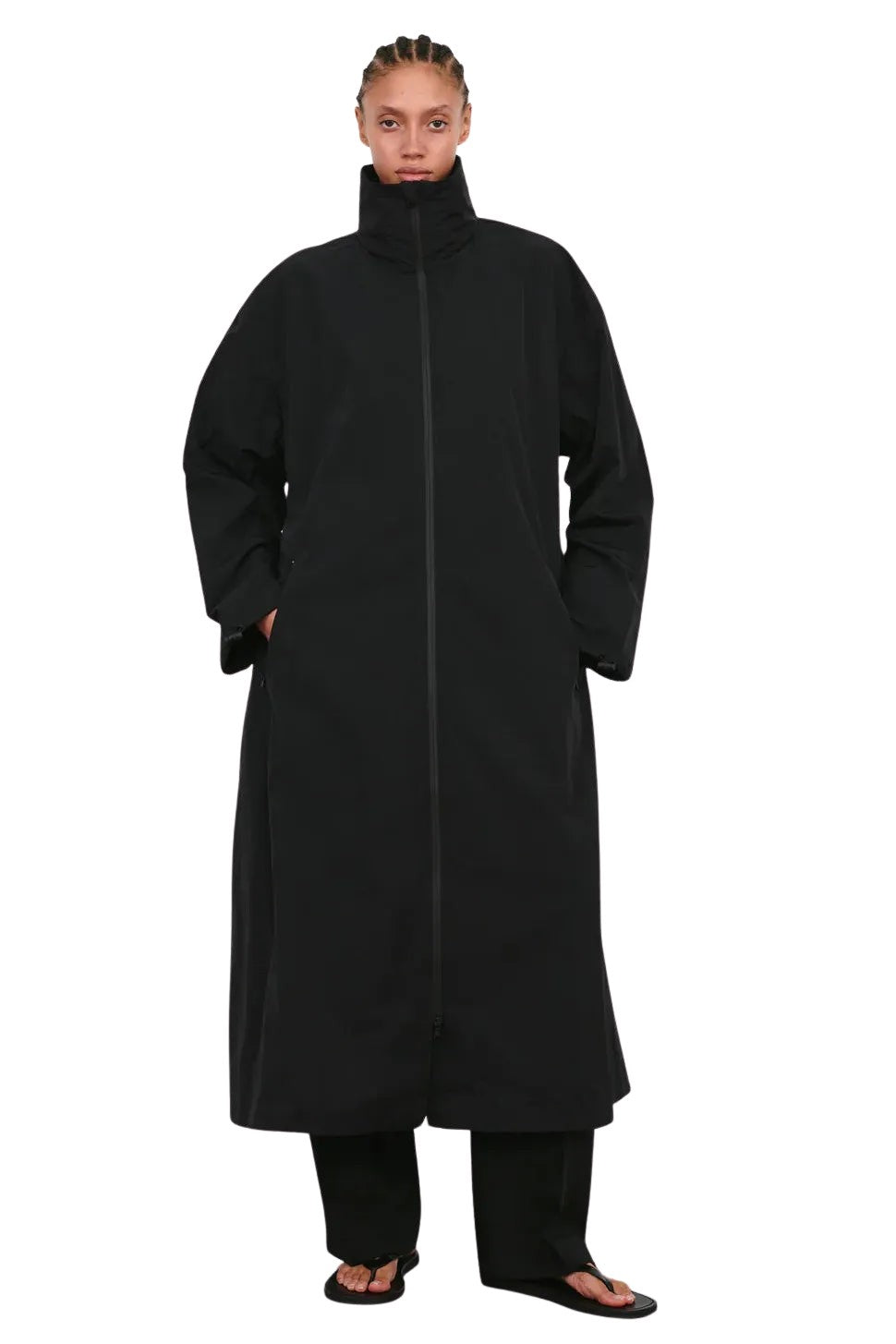 Translucent Raincoat (Blk)