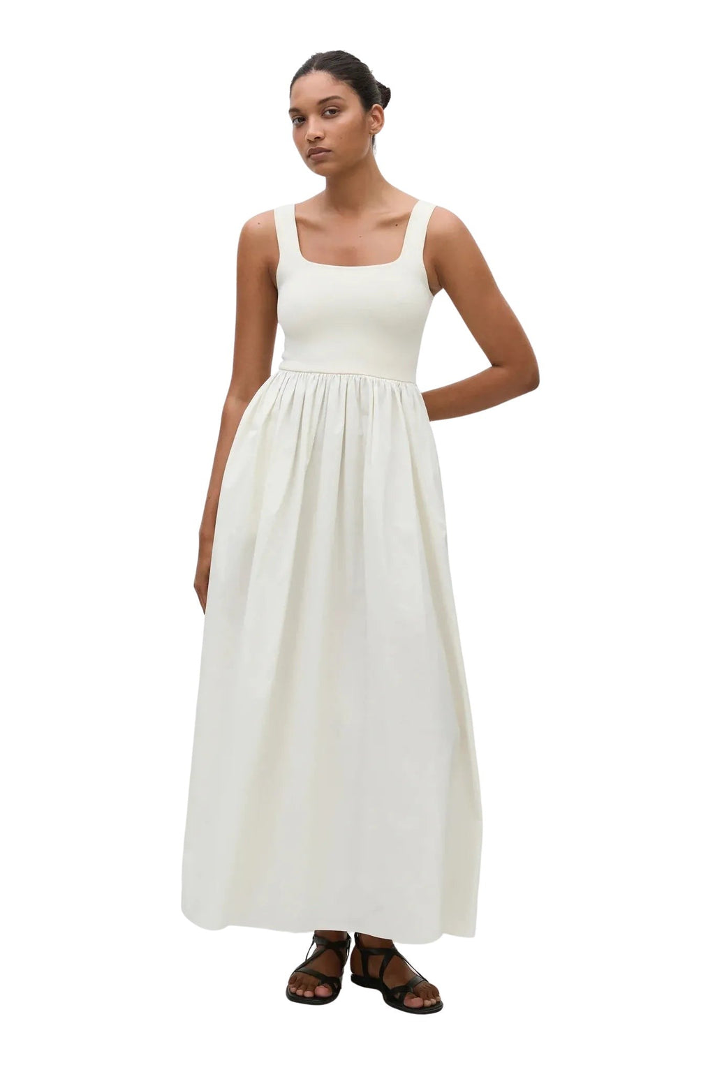 Knit and Cotton Dress