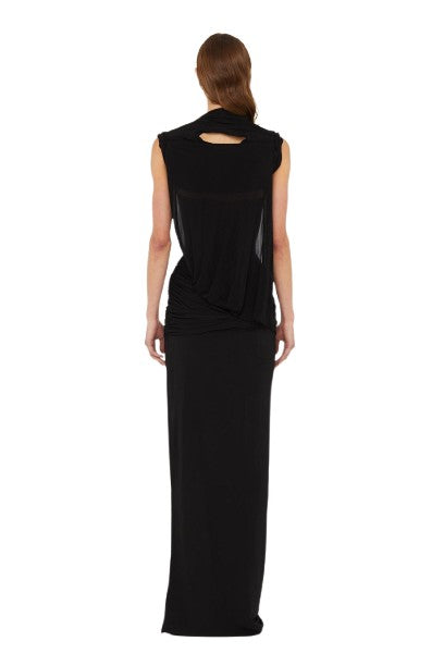 Coiled Jersey Corseted Tee Gown